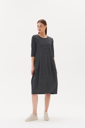 3/4 Slv St Diagonal Dress