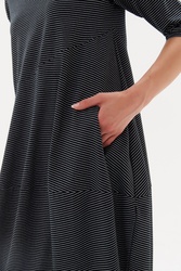 3/4 Slv St Diagonal Dress
