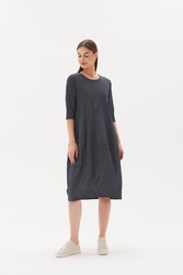 3/4 Slv St Diagonal Dress