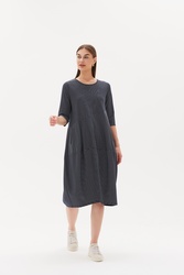 3/4 Slv St Diagonal Dress