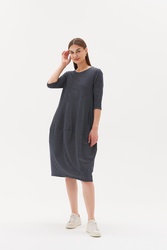 3/4 Slv St Diagonal Dress