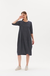 3/4 Slv St Diagonal Dress