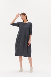 3/4 Slv St Diagonal Dress