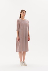 3/4 Slv St Diagonal Dress