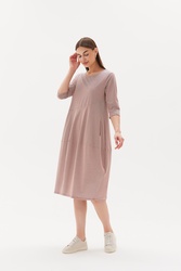 3/4 Slv St Diagonal Dress