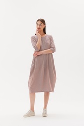 3/4 Slv St Diagonal Dress