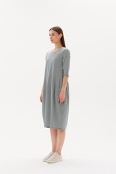 3/4 Slv St Diagonal Dress