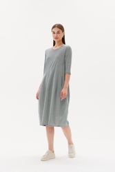 3/4 Slv St Diagonal Dress
