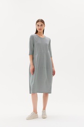 3/4 Slv St Diagonal Dress