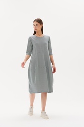 3/4 Slv St Diagonal Dress