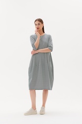 3/4 Slv St Diagonal Dress