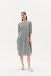 3/4 Slv St Diagonal Dress