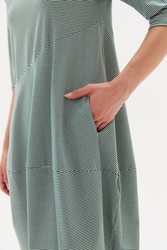 3/4 Slv St Diagonal Dress