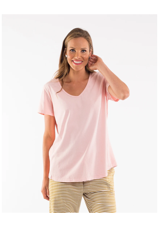 Elm Rib V Neck Women's Tee