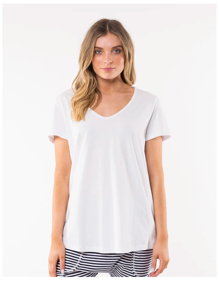 Elm Rib V Neck Women's Tee