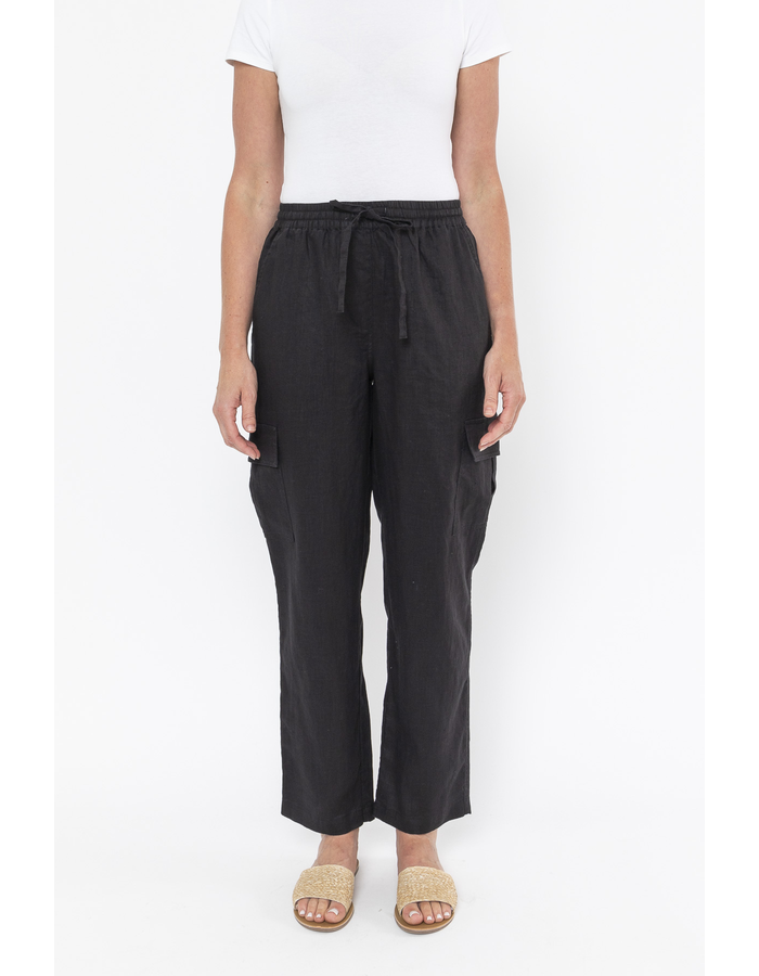 Cargo Pocket Linen Women's Pant