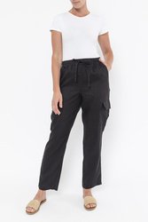 Cargo Pocket Linen Pant