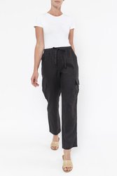 Cargo Pocket Linen Pant