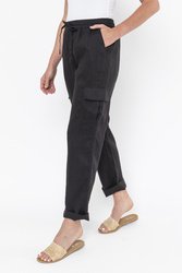 Cargo Pocket Linen Pant