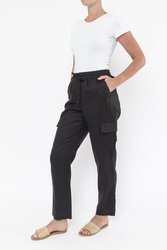 Cargo Pocket Linen Pant