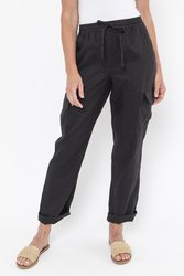 Cargo Pocket Linen Pant