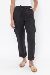 Cargo Pocket Linen Pant