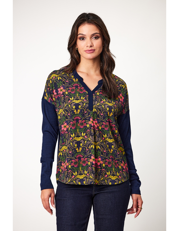 Gina 1/2 Placket Merino Women's Top