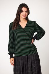 Cato Merino Wrap Top