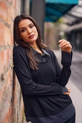 Amity Splice Merino Top