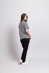 Stripes & Embroidery Tee