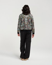 Satin Print Bomber