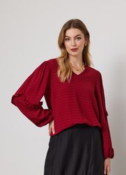 Bijou Ruffle Sleeve Top