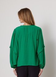 Bijou Ruffle Sleeve Top