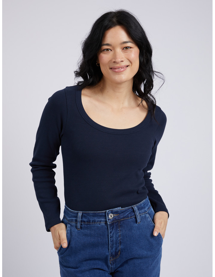  Crystal L/S Rib Women's Tee