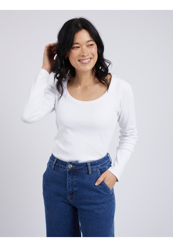  Crystal L/S Rib Women's Tee