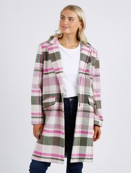 Blanche Check Coat