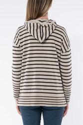 Zip Thru Stripe Cardi