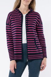 Zip Thru Stripe Cardi