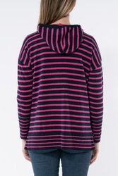 Zip Thru Stripe Cardi