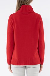 Cowl Neck Cable Pullover