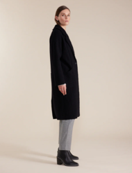 L/S Boiled Wool Coat