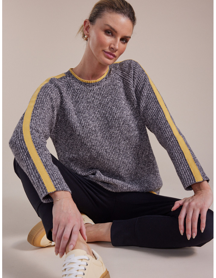 Contrast Stripe Women's Sweater 