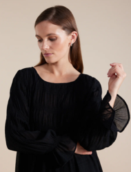 L/S Pleated Top