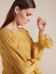 L/S Pleated Top