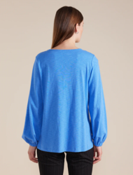 Gathered Slv Tee