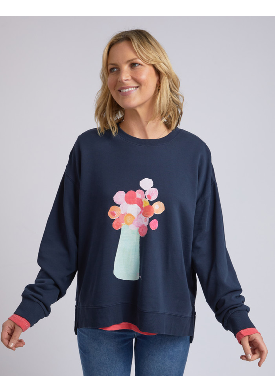 Janey Floral Women's Crew