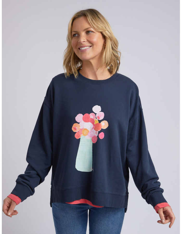 Janey Floral Women's Crew