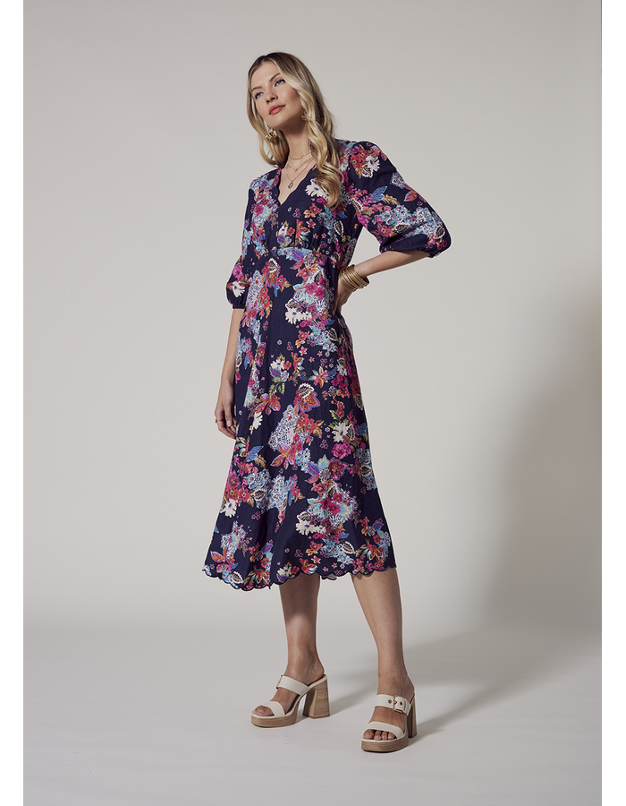Matera Linen Midi Dress