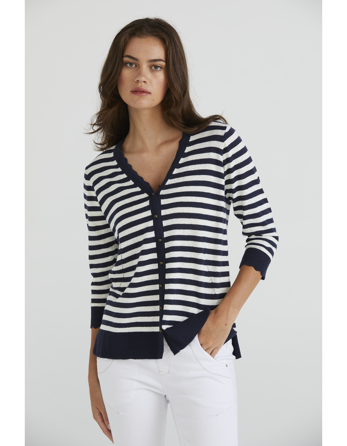 Shell Stripe Women's Cardigan
