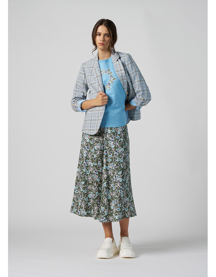 Pick A Path Linen Skirt